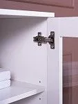 Тумба Сириус, 2 двери со стеклом и 3 ящика, 117х41х95 см, белая | изображение 4