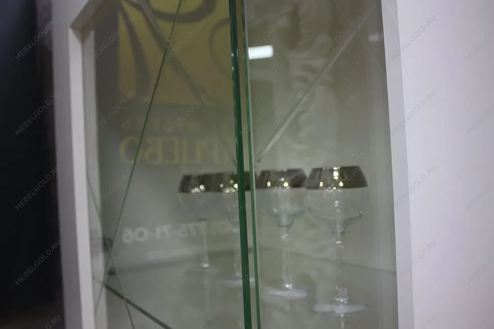 м. Марьина Роща - Тумба под телевизор (2 двери и 2 фасада) Римини СОЛО (белый золото) РМТ-3 (s) | изображение 7