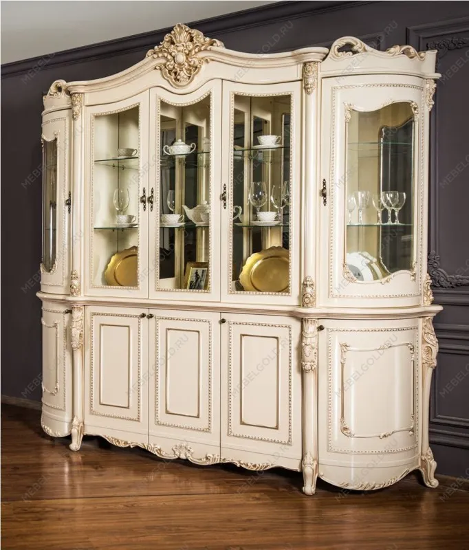 Сервант Джоконда 4-ств крем глянец | изображение 9