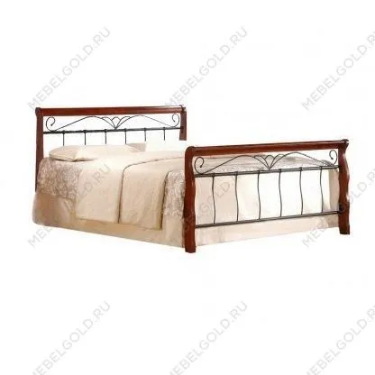 Кровать Halmar VERONICA 160 (черешня античная/черный)