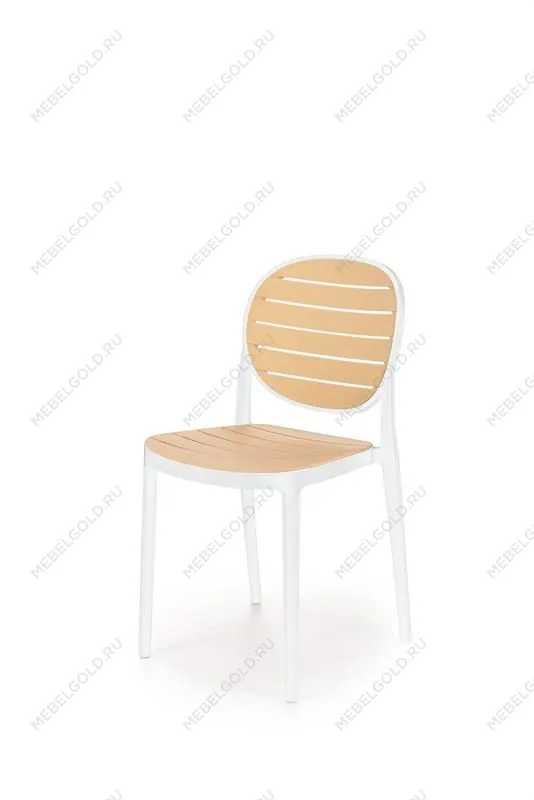 Стул кухонный Halmar K529 (белый/натуральный)