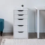 ИНГАР комод ИКЕА / IKEA белый с пятью выдвижными ящиками | изображение 5