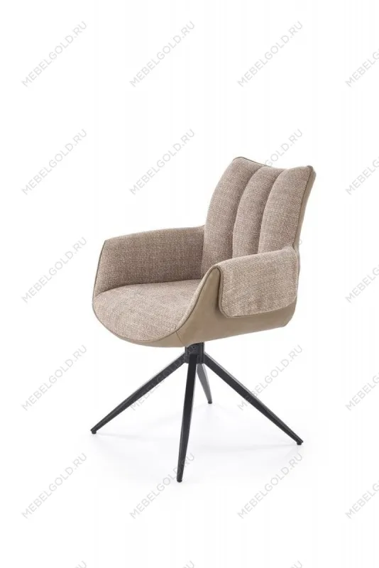 Стул кухонный Halmar K579 поворотный (коричневый/черный)