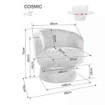 Кресло Signal COSMIC Raven (темно-бежевый/черный) | изображение 4