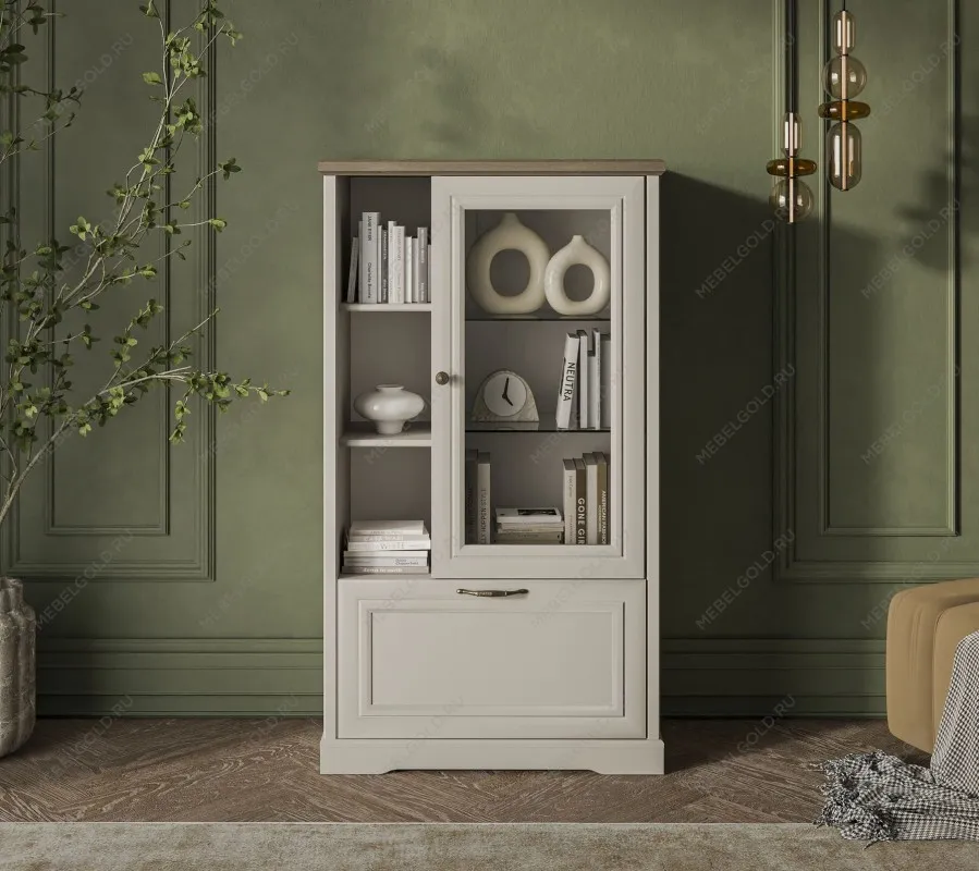 Шкаф с витриной Тоскана 1V1D3N - Выставка Балашиха | изображение 1