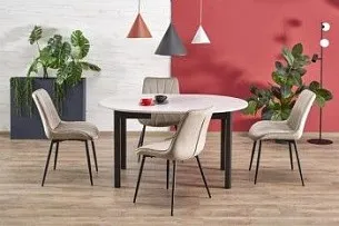 Стол обеденный Halmar RINGO 102 (кашемир/черный)