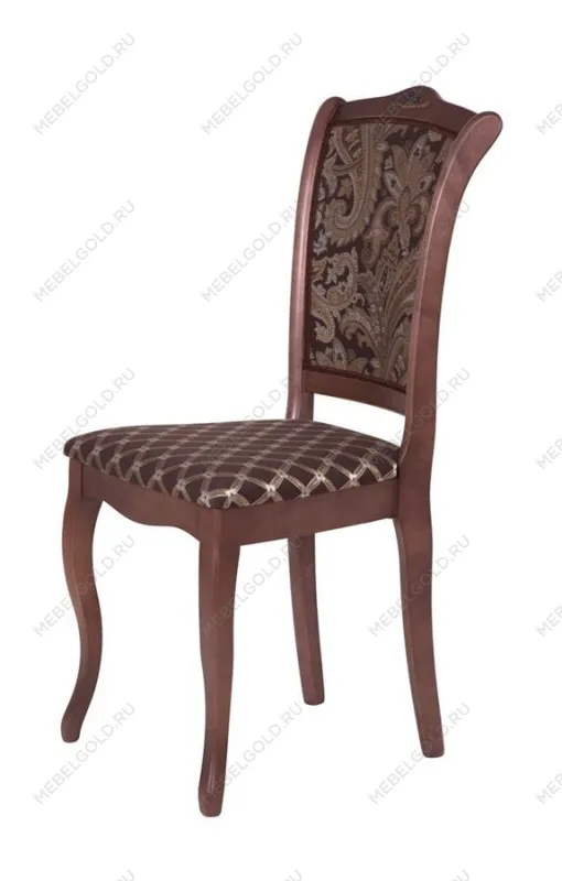 Стул Константа (тон 317 темно-коричневый + патина черная/ткань Афитап коричневый/компаньон) | изображение 3