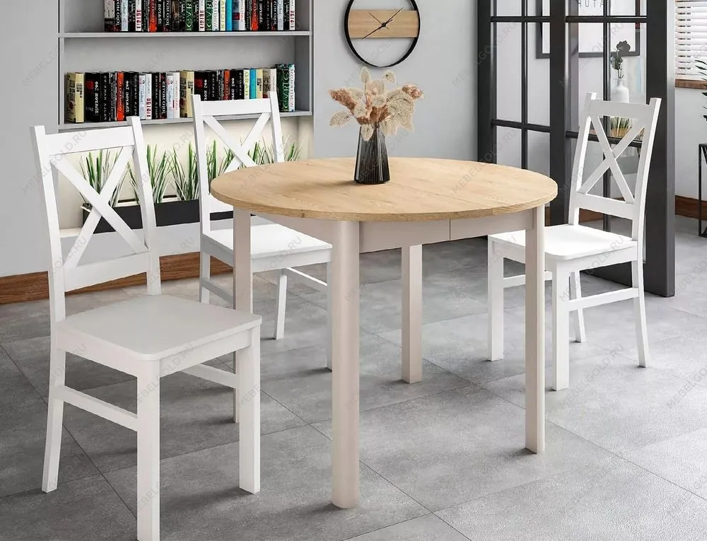 Стол обеденный Signal DANTE 102 раскладной (дуб кремона/кашемир) | изображение 1