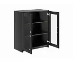 БРИМНЭС / СИРИУС тумба ИКЕА / IKEA 2 двери со стеклом 78х95 Дуб Венге | изображение 2