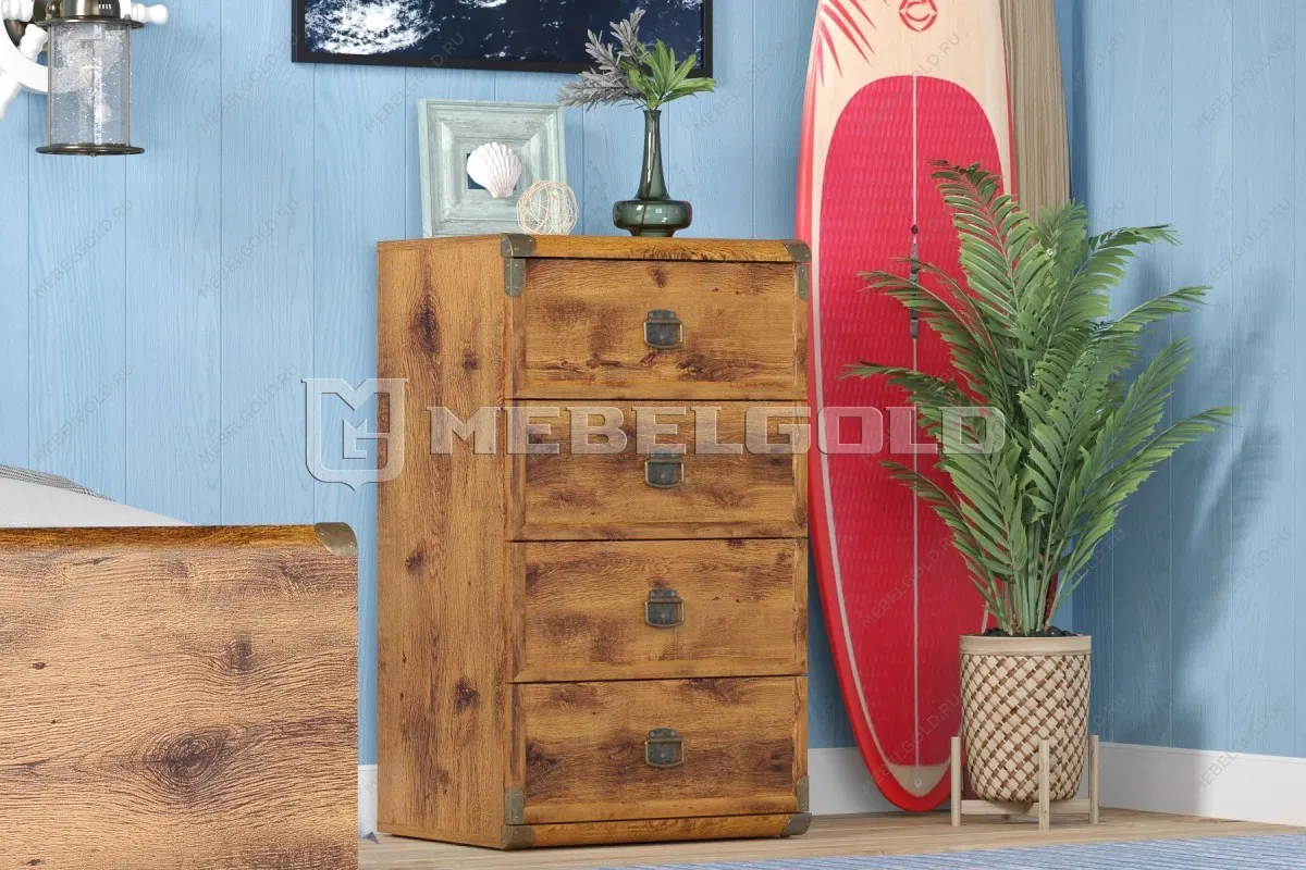 Комод Индиана JKOM4S/50 дуб саттер | изображение 2