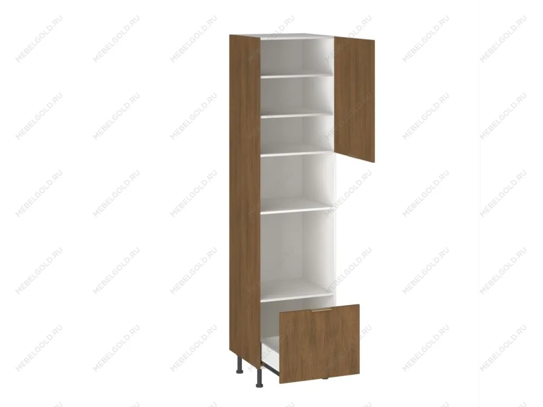 Шкаф-пенал 960 П-1 бок левый ЛДСП Каселла, Фьюжн (600*566*2456) Дуб Каселла коричневый, 27178 | изображение 1