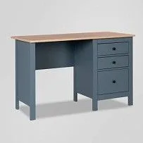 САГА стол письменный 120х56 темно-бирюзовый/ясень