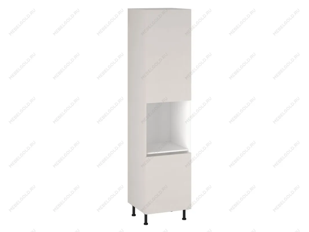 Шкаф-пенал 1080 ПГ-60 бок левый МДФ, Виста (600*586*2576) Экокожа Белый, 26300