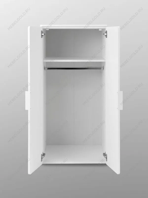 Шкаф Пикси распашной, с двумя дверьми и полкой 60х57х120, белый (робкий подснежник) | изображение 17