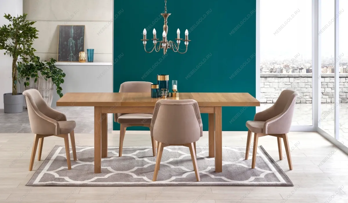 Стул кухонный Halmar TOLEDO 2 (дуб медовый/solo 252) | изображение 8