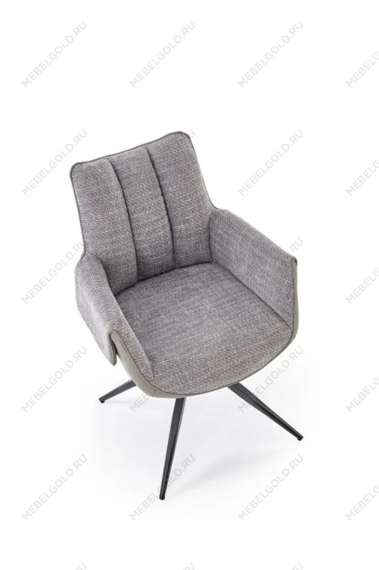 Стул кухонный Halmar K579 поворотный (серый/черный) | изображение 6