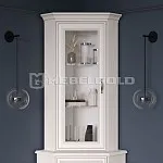 Шкаф с витриной Тиффани 1VU вудлайн кремовый | изображение 1