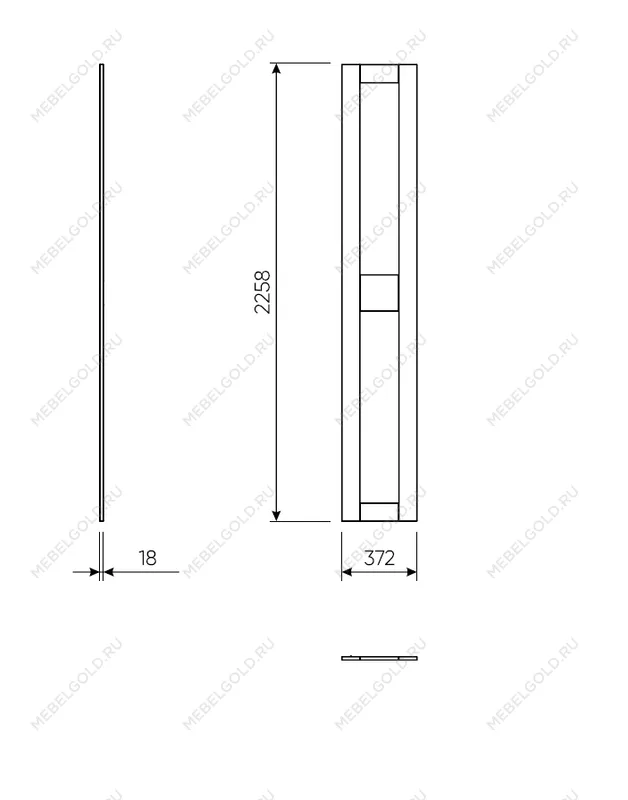 МАКС комплект дверей 75 (2 заполнения) серый | изображение 1