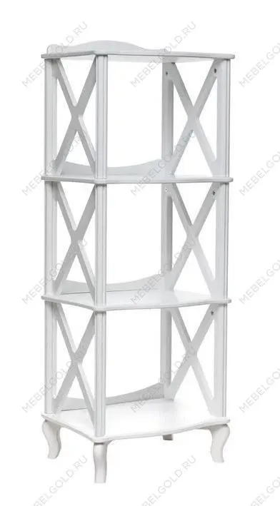Этажерка-стеллаж Джульетта-3 (Молочный дуб)