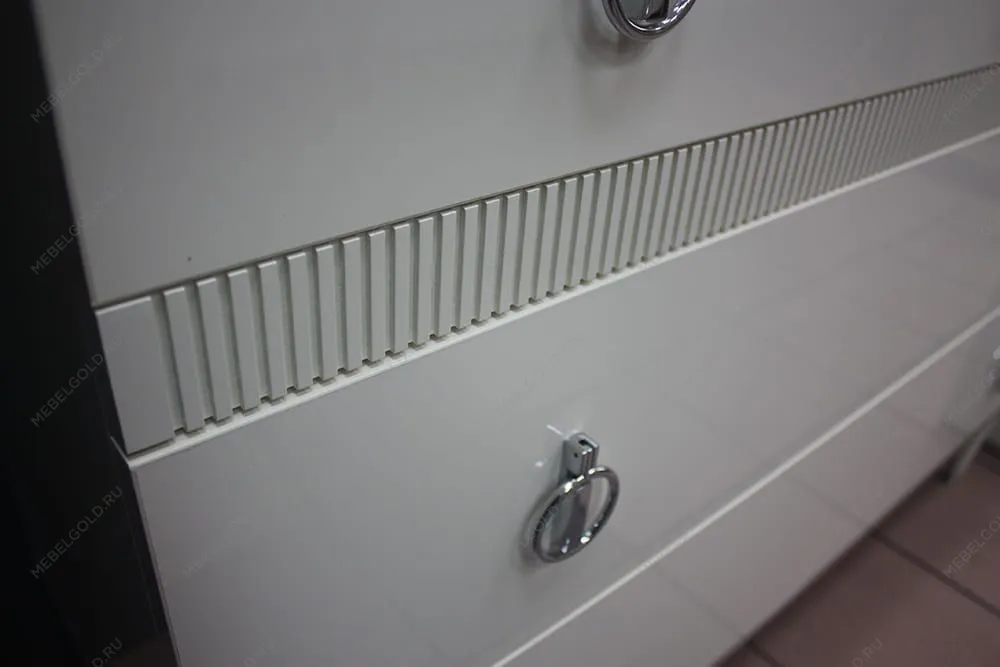 Лобня - Стол туалетный Римини СОЛО (белый серебро) РМСТ-1 (s) | изображение 3