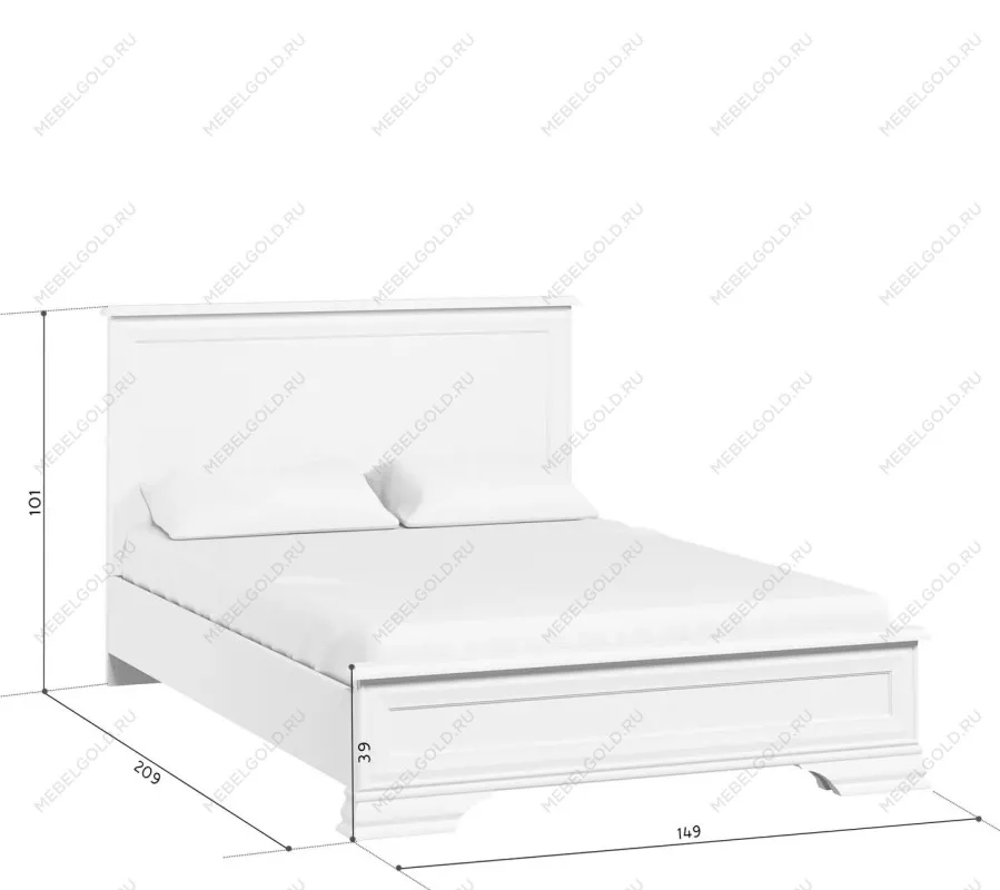 Кровать Кентаки LOZ/140x200 белый | изображение 2