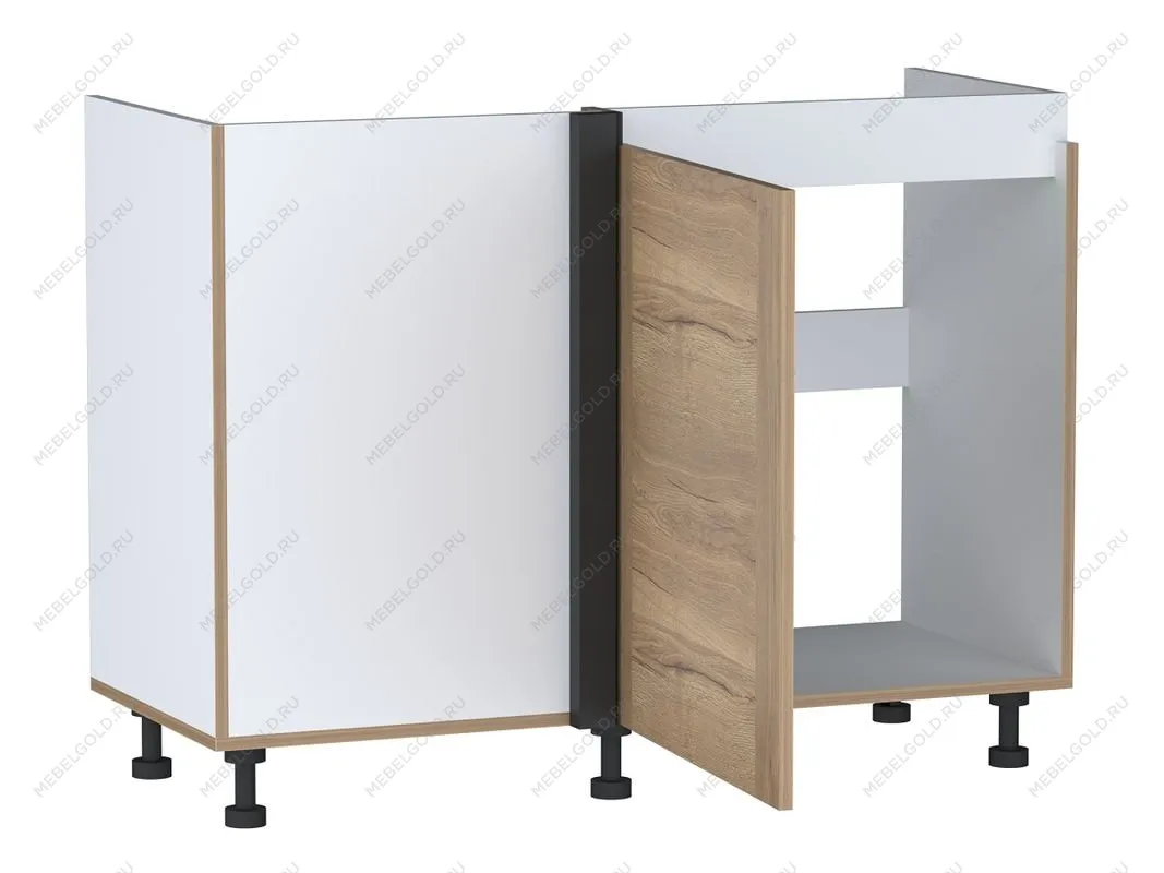 Стол под мойку угловой СМУ-120 правый, Сити (1100*470*820) Дуб Галифакс натуральный, 20843 | изображение 1