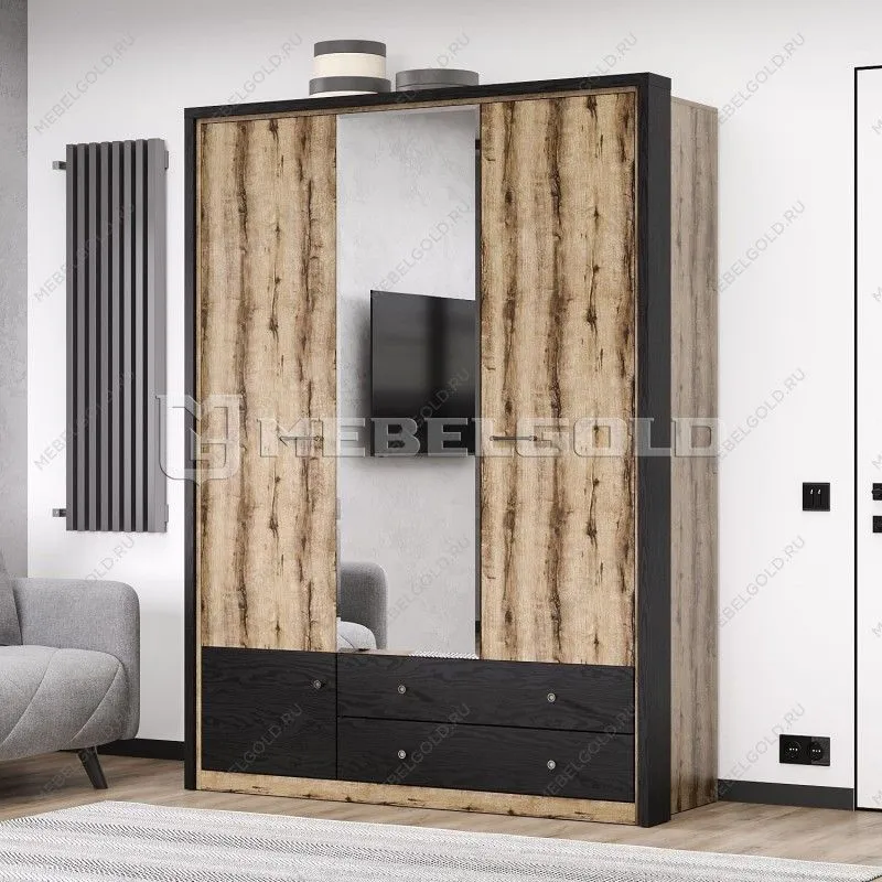 Шкаф 3-створчатый Джаггер 3DG2S Z | изображение 2