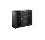 БРИМНЭС / СИРИУС тумба ИКЕА / IKEA 2 двери со стеклом и 3 ящика 117х95 Дуб Венге | изображение 3