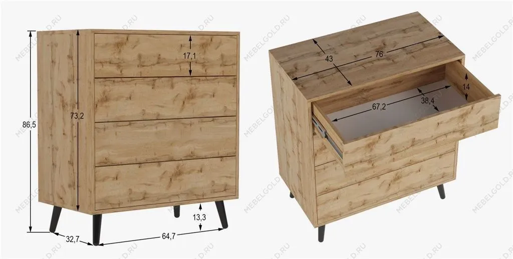 Комод Хаук (Дуб вотан) | изображение 1