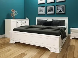 Кровать Кентаки LOZ/180+выкатные тумбы белый