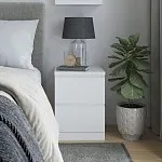 МАЛЬМ / VARMA Тумба прикроватная ИКЕА / IKEA 2, 40x54.8x40, пигмент, белый | изображение 1