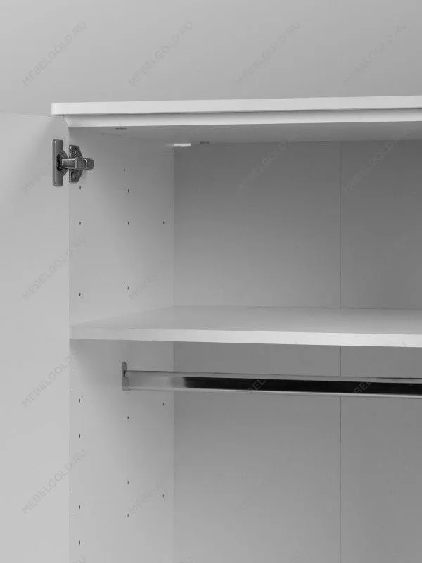 Шкаф Пикси распашной, с двумя дверьми и полкой 60х57х120, белый (робкий подснежник) | изображение 12