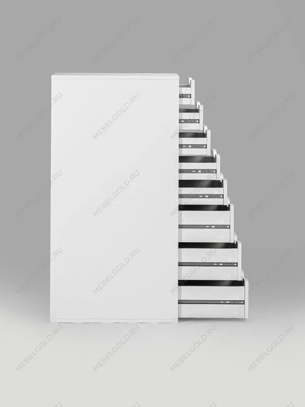 Комод Ингар, 8 ящиков, 36x102x53 см, белый | изображение 9