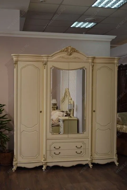 Шкаф Мона Лиза 4-дверный крем | изображение 3