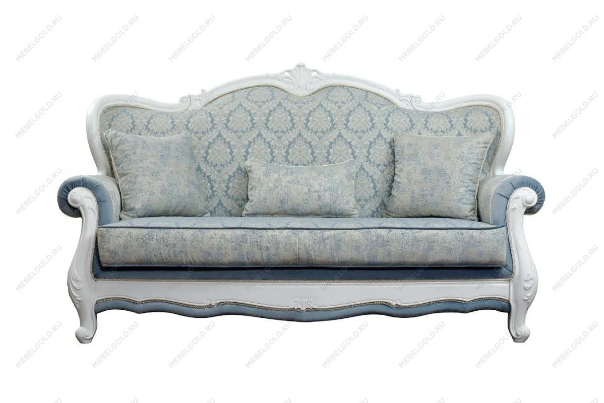 м. Марьина Роща - Диван Мишель 3х местный белый матовый | изображение 1