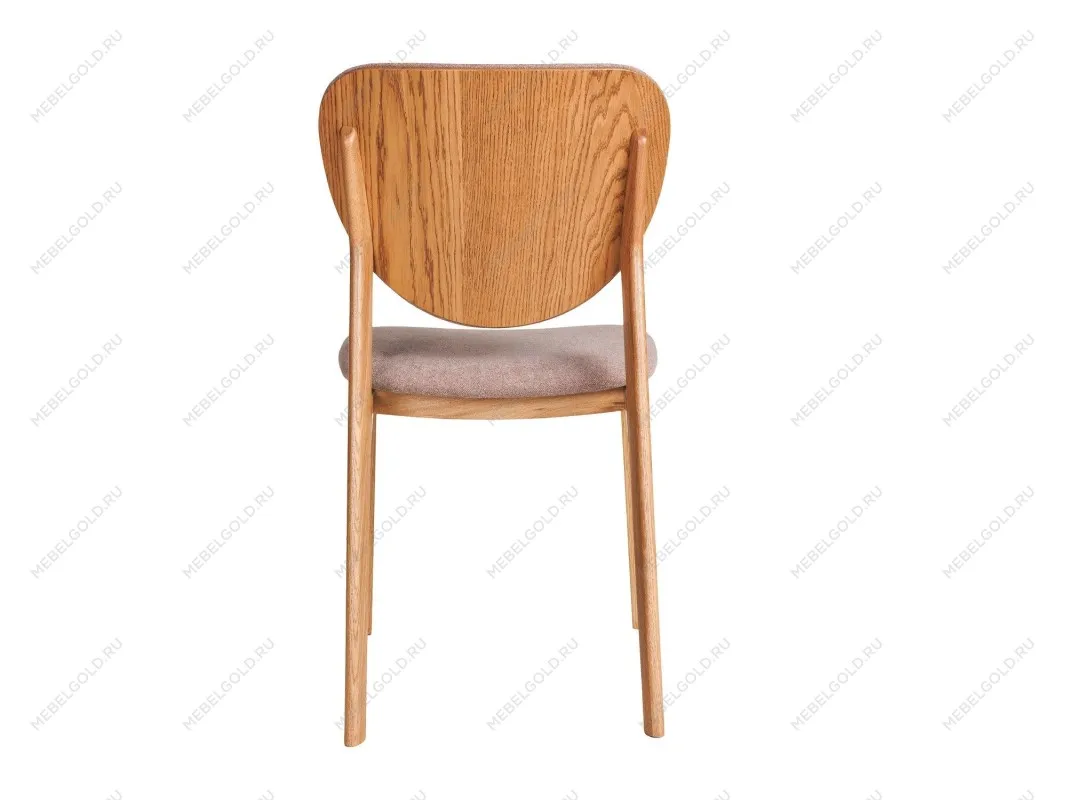 Стул LESTER мягкая спинка (Дуб натуральный с патиной темный орех - 48 Букле Коричневый) | изображение 1