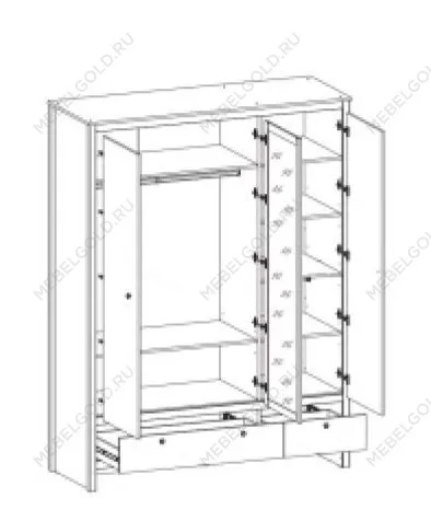 Шкаф Лофт SZF3D2S | изображение 1
