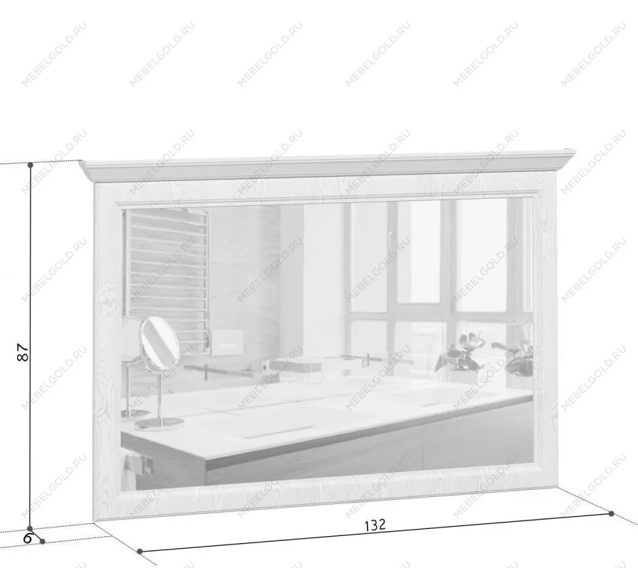 Балашиха - Зеркало Стилиус LUS125 (Лиственница сибирская) | изображение 3
