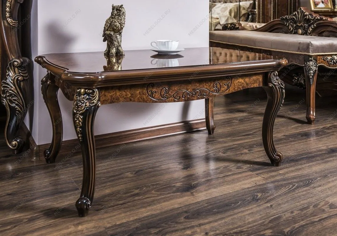 Столик прямоугольный Джоконда корень дуба глянец | изображение 2