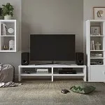 Тумба ТВ Энкель, 2 полки, 160x37x38 см, белая | изображение 5