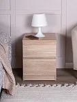 Тумба прикроватная КАСТОР, 2 ящика, 40х37х49 см, дуб сонома | изображение 2