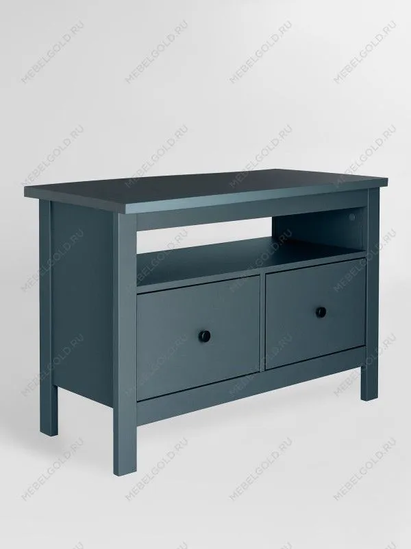 Тумба Сага, 2 ящика, 91х42х63 см, темно-бирюзовая | изображение 9