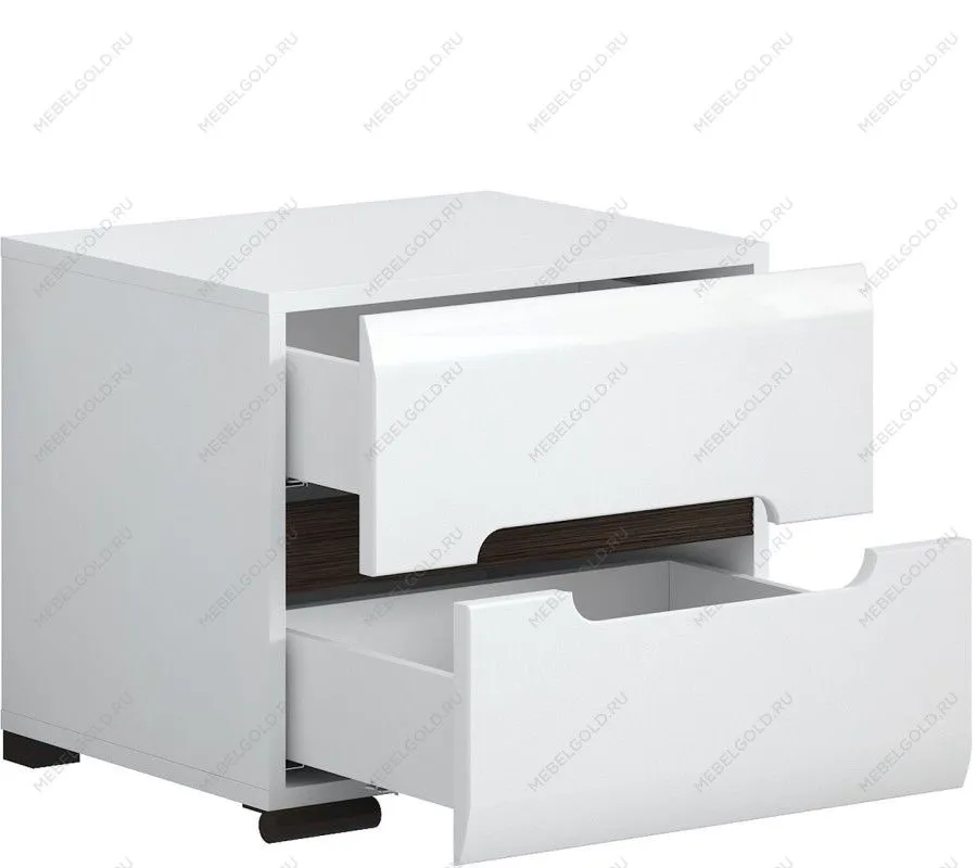 Тумба прикроватная Ацтека KOM2S/4/5 белый | изображение 1