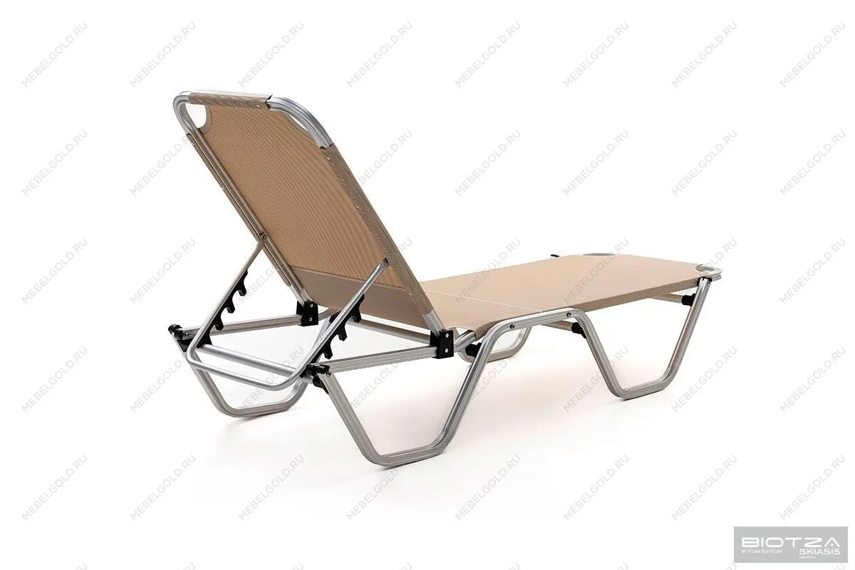 Шезлонг Dias алюминиевый, бежевый | изображение 5
