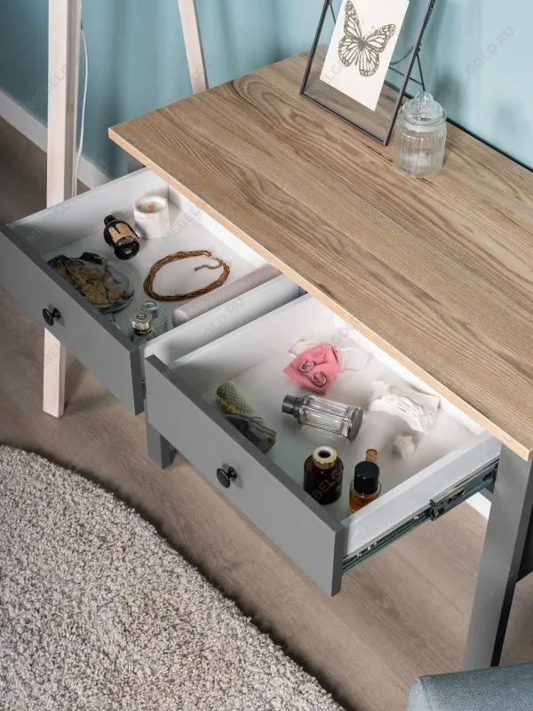 Стол туалетный Сага, 92х45, серый/ясень | изображение 5