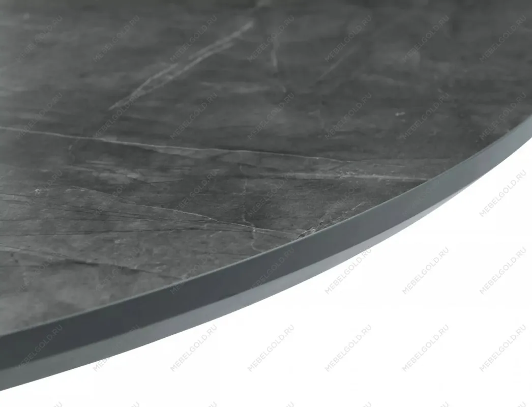 Стол обеденный Signal ANGEL II 120 (эффект серого мрамора/черный) | изображение 7
