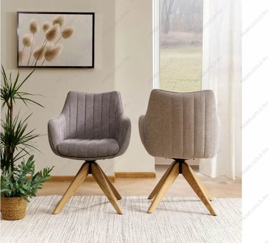 Стул кухонный Signal AZALIA D Brego 07 поворотный (серый/дуб) | изображение 8