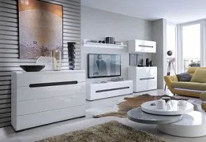 Гостиная Ацтека белый глянец