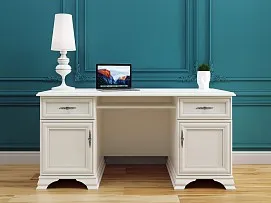 Стол письменный Кентаки BIU2D2S белый