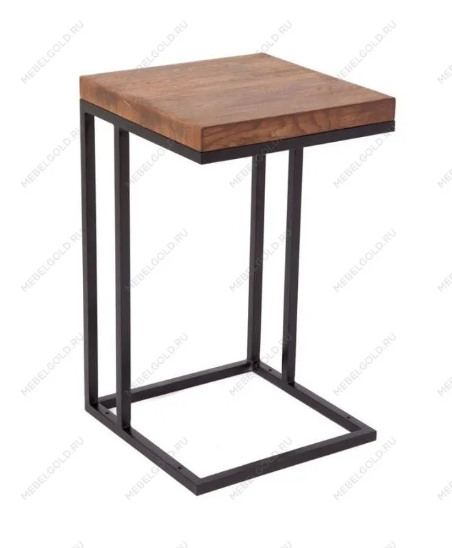 Стол кофейный Энди Loft (Дуб/каркас чёрный) | изображение 2